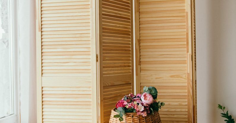 Room Dividers - Brown Wooden 3-panel Room Divider