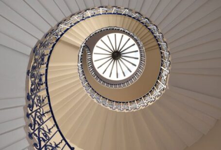 Spiral Staircase - White Concrete Spiral Stairway