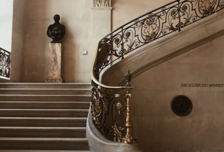 Staircase Wall - Louvre museum stairs design details