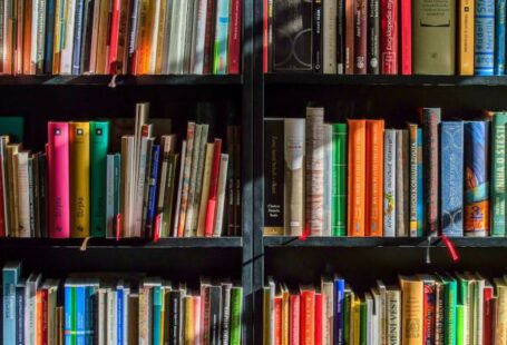 Bookshelves - Books in Black Wooden Book Shelf