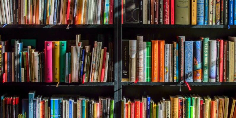 Bookshelves - Books in Black Wooden Book Shelf