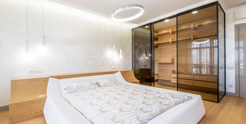 Under-Bed Storage - Trendy bedroom in contemporary style