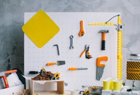 Pegboard - Plastic Toys on a Pegboard