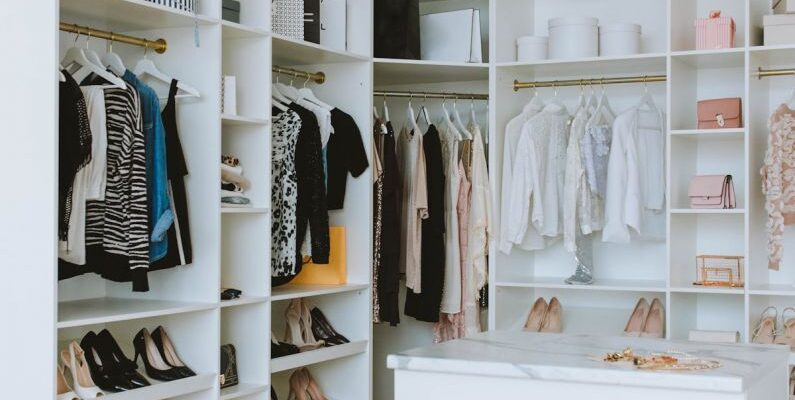 Closet Storage - White Drawer in the Wardrobe