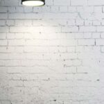 Floor Lamp - Turned on Black Torchiere Lamp