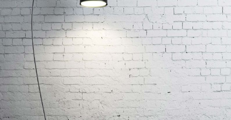 Floor Lamp - Turned on Black Torchiere Lamp